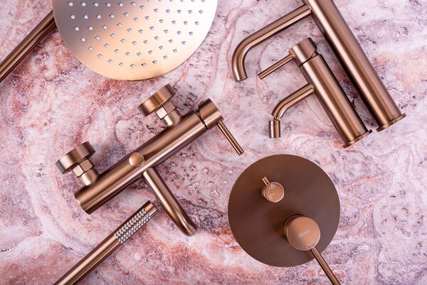 Robinet pentru bideu Rea Lungo Copper Brush