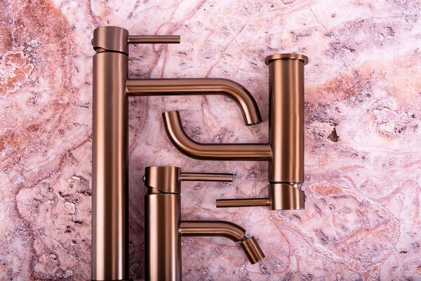 Robinet pentru bideu Rea Lungo Copper Brush