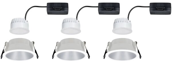 Paulmann 93410 - Set 3x LED 6,5W IP44, luminar baie COLE, dimabil, 230V