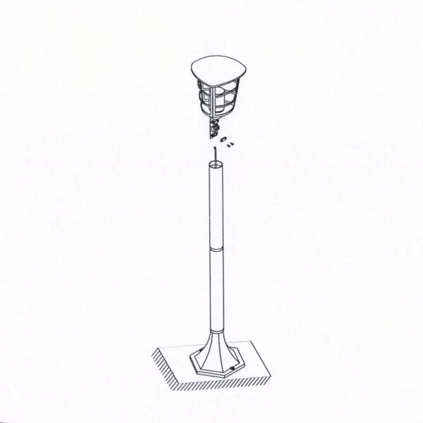Eglo 93408 - Lampă LED de exterior ALORIA E27/8,5W/230V IP44
