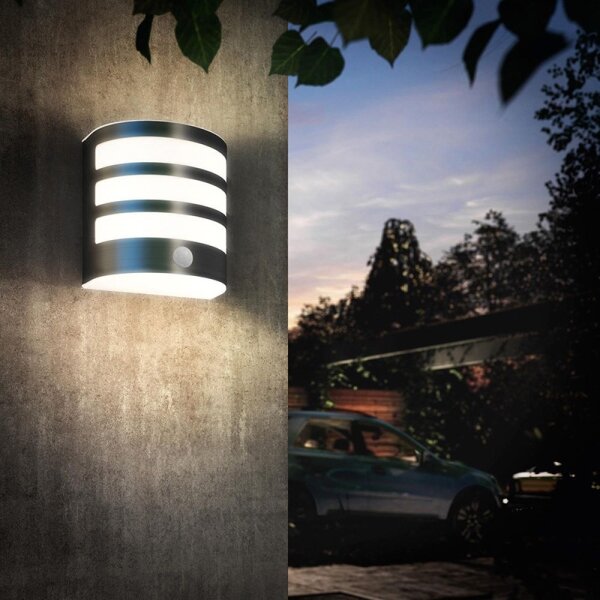Philips 17315/47/16 - Aplică LED de exterior cu senzor, 3W, IP44