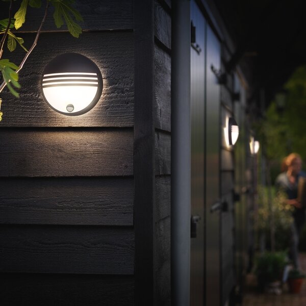 Philips 17297/30/16 -LED Corp de iluminat exterior cu senzor YARROW LED/6W/230V IP44