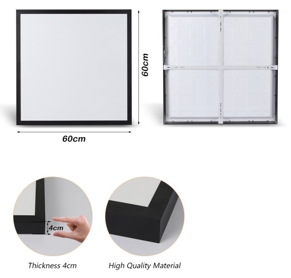 Plafonieră LED pentru baie Brilagi FRAME LED/50W/230V 3000/4000/6000K IP44 negru