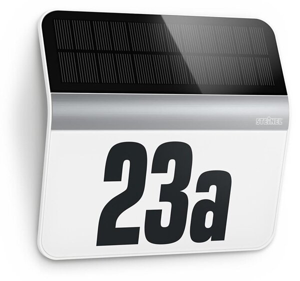 STEINEL 007140 - Număr casă solar LED XSolar LH-N LED/0,03W inox IP44