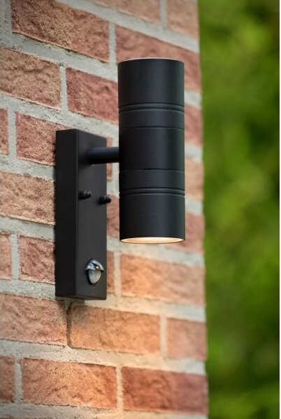 Lucide 14866/10/30 - LED Lampă exterior cu senzor ARNE-LED 2xGU10/5W/230V