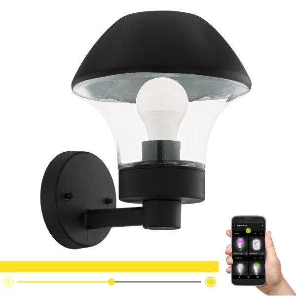 Eglo 97446 - LED Aplica perete VERLUCCA-C 1xE27/9W/230V Bluetooth