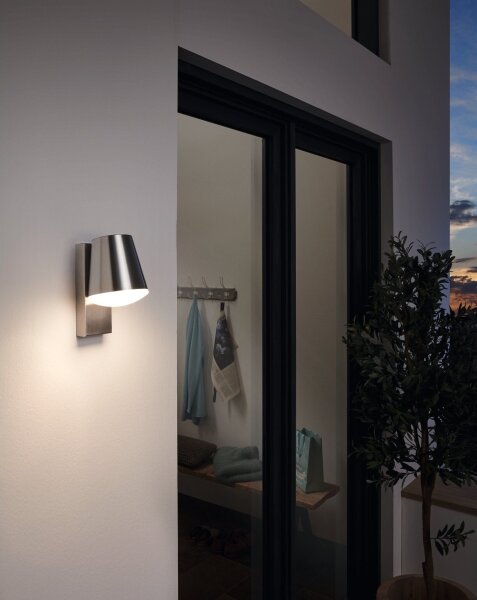 Eglo 97484 - LED Aplica perete exterior CALDIERO-C 1xE27/9W/230V crom mat