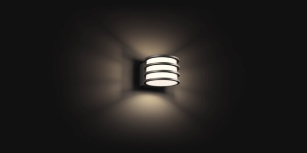 Philips - Lampă LED de perete pentru exterior Hue LUCCA, RGB, reglabilă, 1xE27/8,1W/230V, IP44