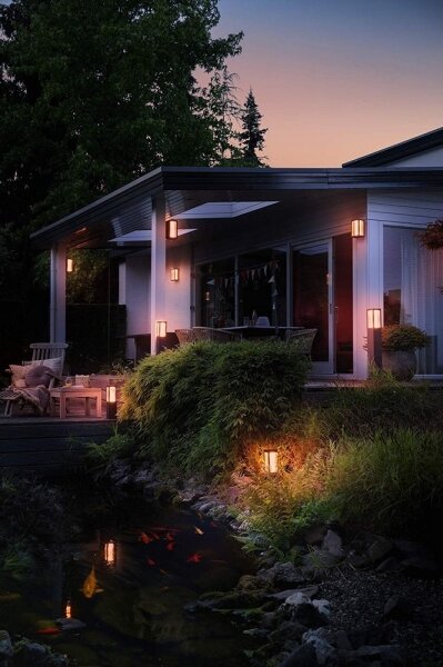 Philips - LED RGB Lampă exterior Hue IMPRESS 2xLED/8W/230V IP44