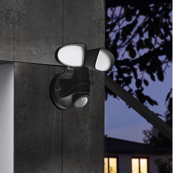 Eglo 98176 - Lampă exterior LED cu senzor PAGINO 2xLED/7,5W/230V IP44