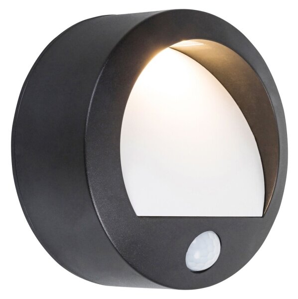 Rabalux 7969 - LED Aplică perete exterior cu senzor AMARILLO LED/1,5W/3xAA IP44 negru