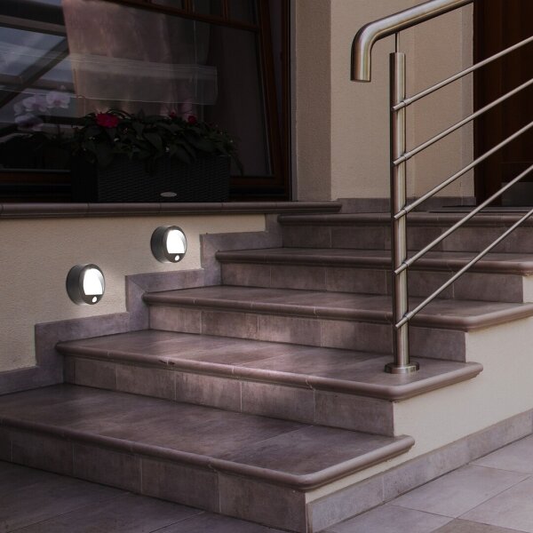 Rabalux 7969 - LED Aplică perete exterior cu senzor AMARILLO LED/1,5W/3xAA IP44 negru