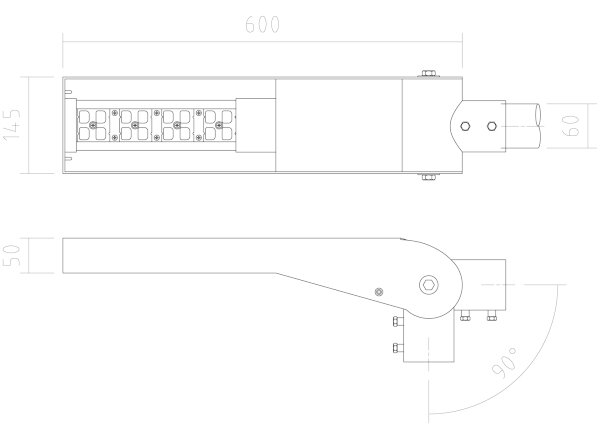 Lampă LED stradală FLEXIBO PREMIUM LED/19W/90-265V IP65 APLED