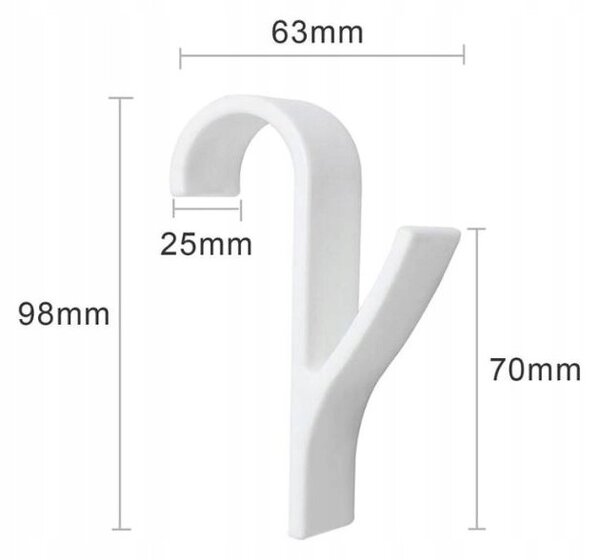 Set de 2 carlige pentru radiator de baie SEZA