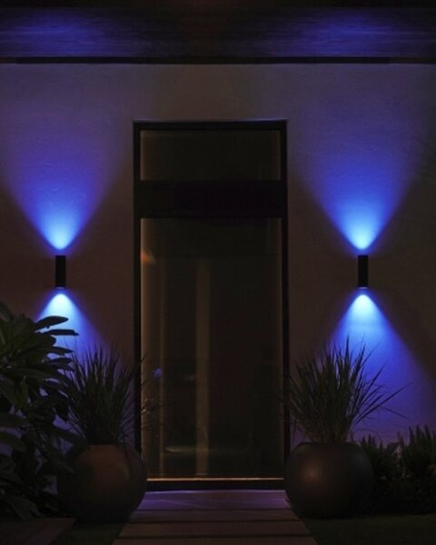 Philips 17463/30/P7 - LED RGB Lampă exterior Hue APPEAR 2xLED/8W/230V IP44