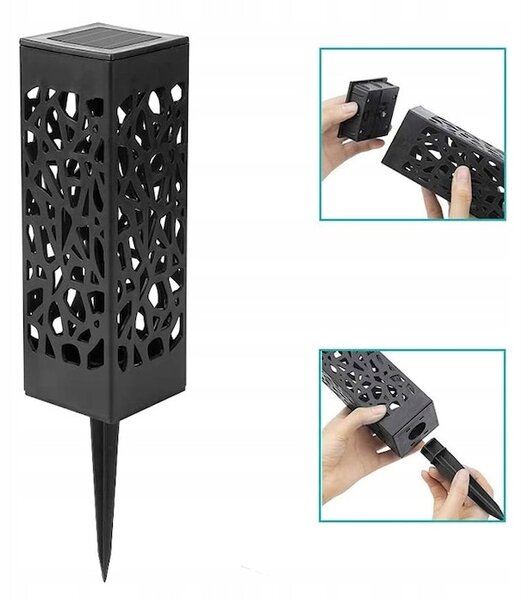 Set 6 x Lampa solara LED Alb cald