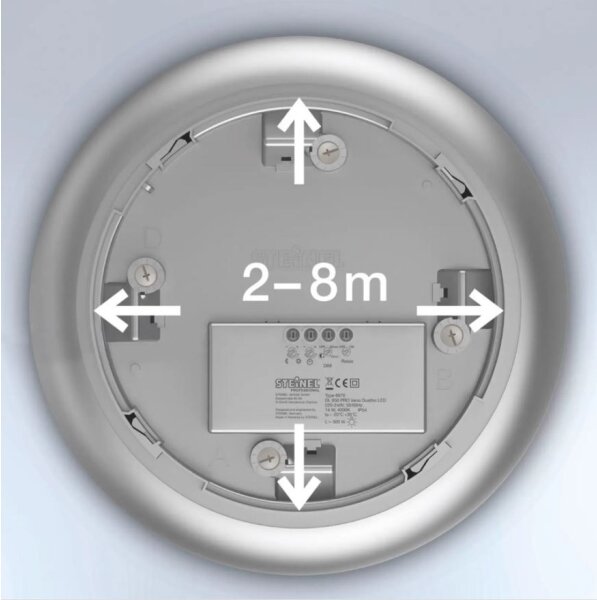 Steinel 035440 - LED Lampă exterior cu senzor QUATTRO LED/10W/230V IP54