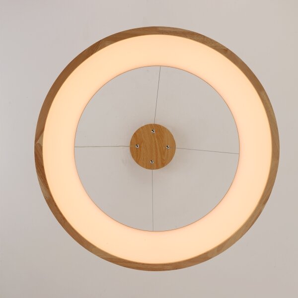 Brilagi - Lustră LED suspendată pe cablu FALCON WOOD, LED/40W/230V, 3000/4000/6000K, 60 cm, lemn