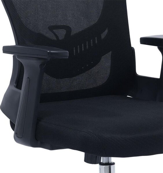 Scaun de birou manager Ignatius mesh, Gri - Negru, 110-120x65x45 cm