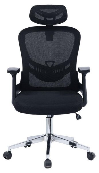 Scaun de birou manager Ignatius mesh, Gri - Negru, 110-120x65x45 cm