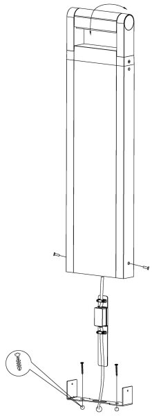 Eglo 98708 - Lampă exterior LED BRIANZA LED/4,8W/230V IP44