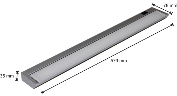 LED Lampă design minimalist LED/10W/230V argintiu