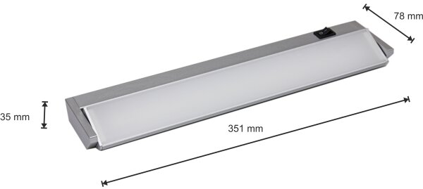 LED Lampă design minimalist LED/5W/230V argintiu