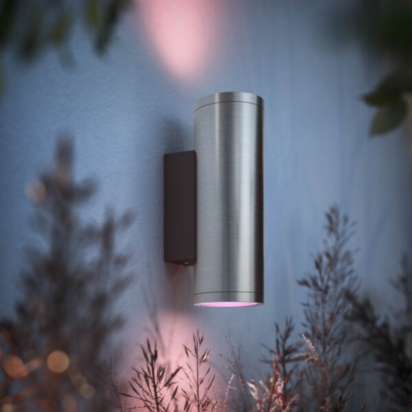 Corp de iluminat LED RGB de exterior Philips 17463/47/P7 Hue APPEAR 2xLED/8W/230V IP44