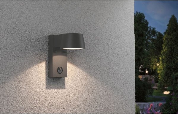 Aplică de exterior cu senzor Paulmann 94453 LED/6W IP44 CAPEA 230V