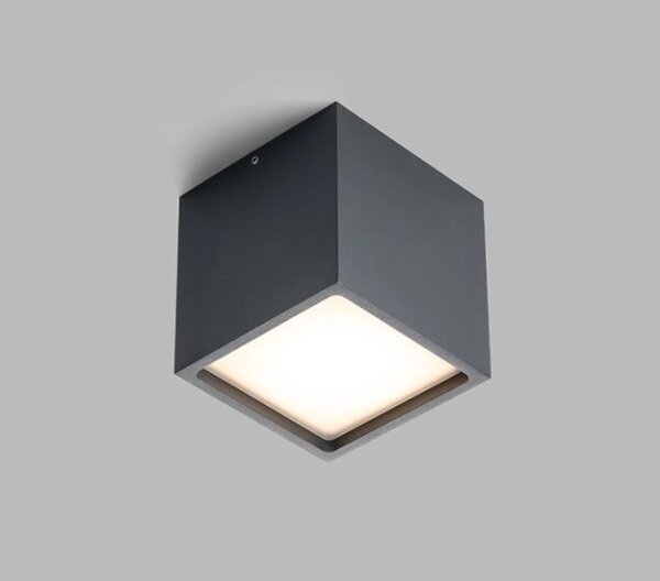 Plafonieră LED de exterior LED2 CUBE LED/12W/230V antracit IP54