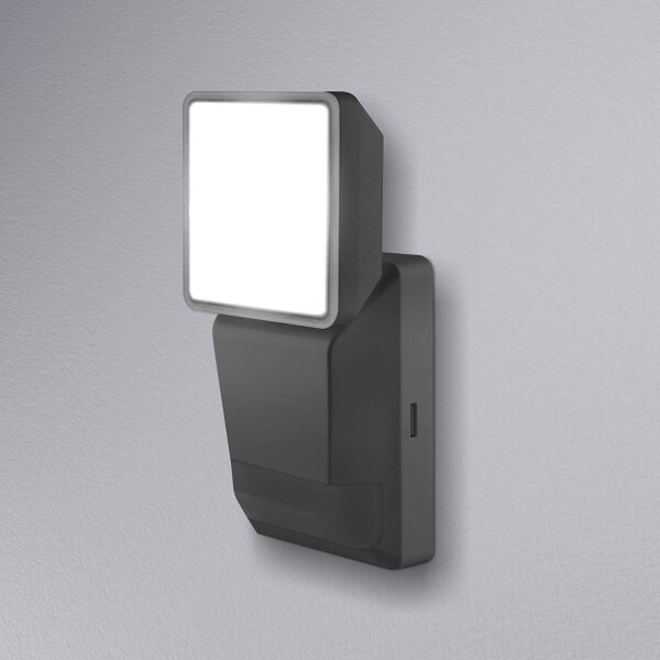 Aplică LED de exterior cu senzor SPOT LED/8W/230V IP55 neagră Ledvance