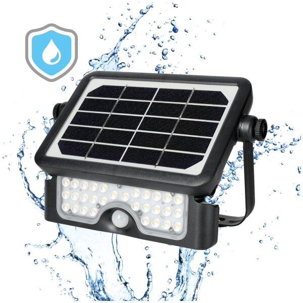 Proiector LED solar cu senzor LED/5W/3,7V 4000K IP65 3000 mAh