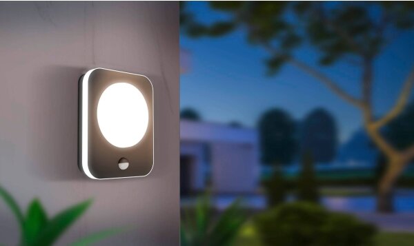 Aplică LED de exterior cu senzor MADRIZ LED/9W/230V IP44 Eglo 99584