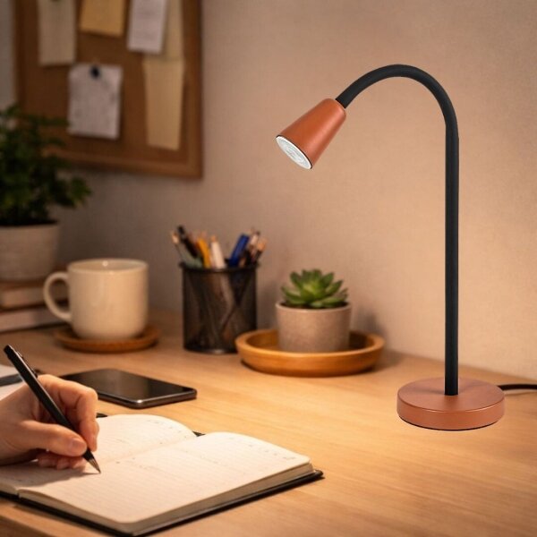 Rabalux 74095 - Lampă de birou ALDO 1xGU10/7W/230V, portocalie