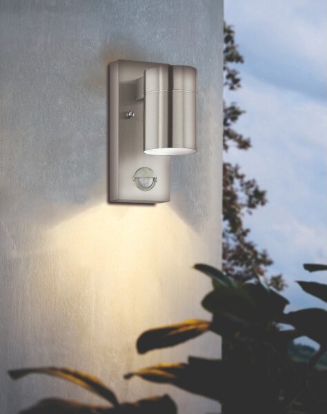 Aplică LED de exterior cu senzor RIGA 1xGU10/3W/230V IP44 Eglo 99569