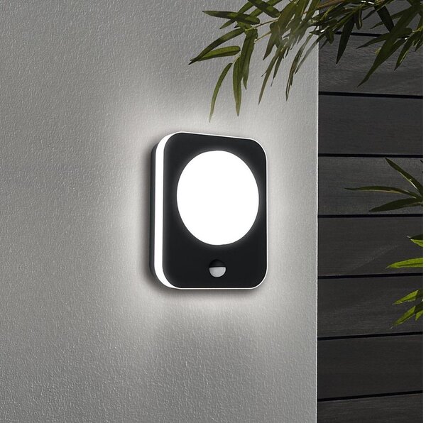 Aplică LED de exterior cu senzor MADRIZ LED/9W/230V IP44 Eglo 99584