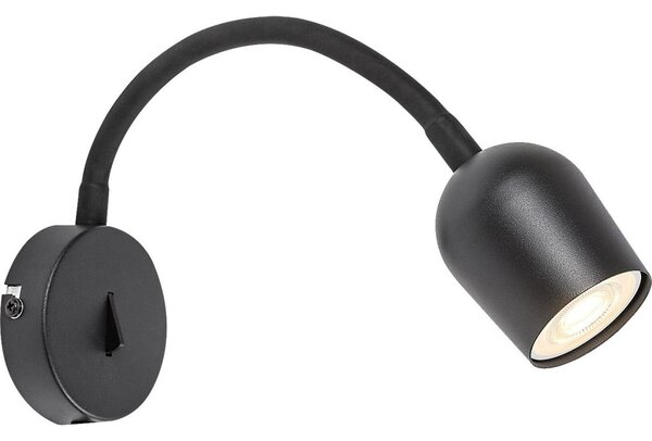 Rabalux 73113 - Aplică spot de perete LIANET 1xGU10/15W/230V negru