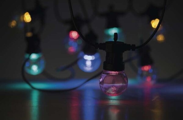 Ghirlandă LED decorativă pentru exterior, 50 LED/10 m, IP44, transparentă