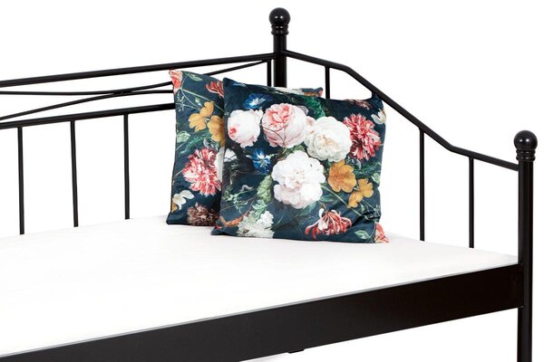 Pat metalic 90x200 Bakarissa (negru mat). 1120899