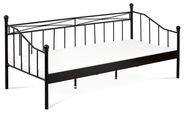 Pat metalic 90x200 Bakarissa (negru mat). 1120899