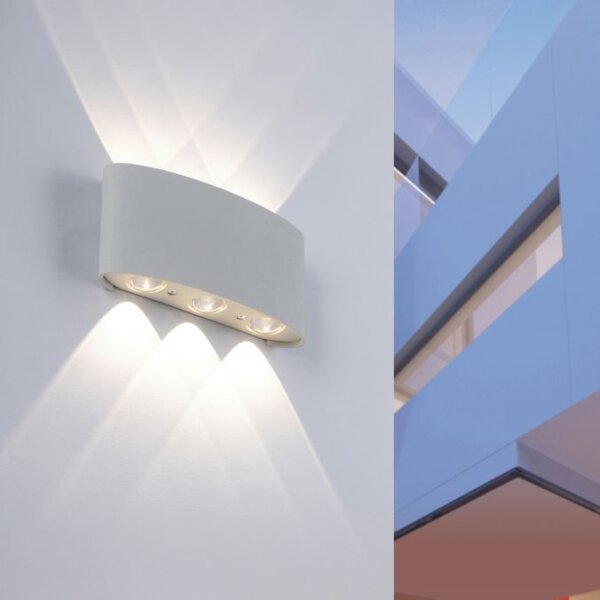 Aplică LED de exterior CARLO 6xLED/0,8W/230V IP54 Paul Neuhaus 9488-21