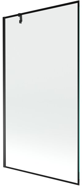 Mexen Next, paravan de baie 1 aripă 100 x 150 cm, aripă fixă, sticlă transparentă de 6 mm cu model negru, profil negru, 895-100-000-00-70-70