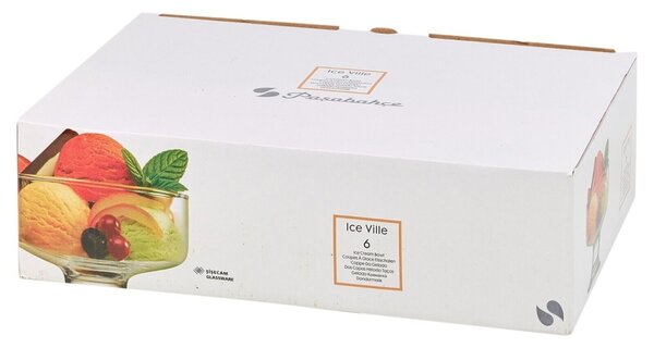 Set 6 cupa pentru inghetata 180ml, Ice Ville