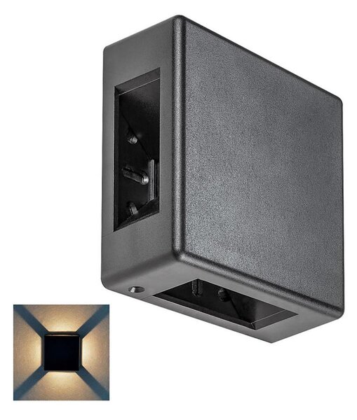 Aplică LED de exterior LIPPA LED/6W/230V IP54 neagră Rabalux 7317