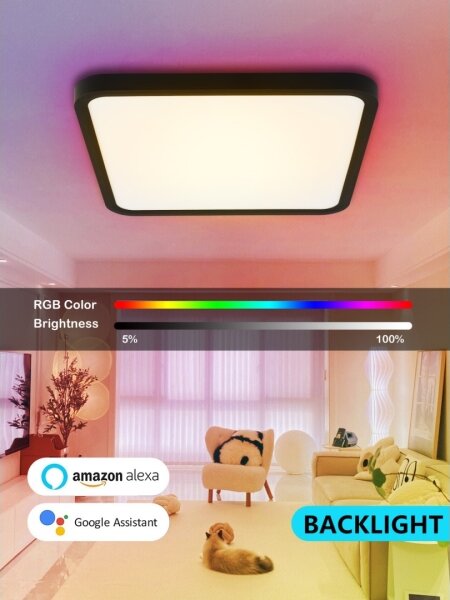 Immax NEO 07167-B40-LED RGBCCT Lampă dimabilă 50W/230V Wi-Fi Tuya negru+DO