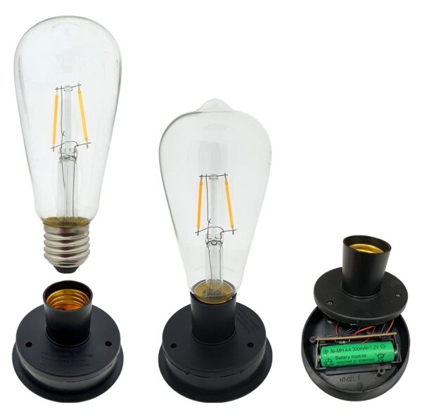Corp de iluminat LED solar LUISA 1xE27/1,2V IP44