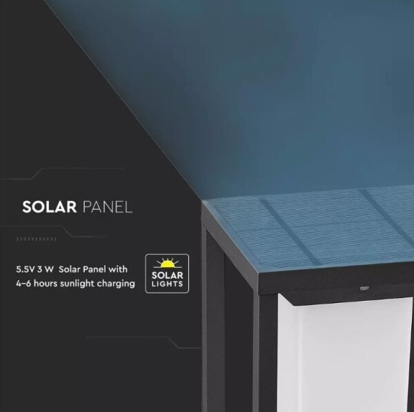 Lumină solară LED cu senzor SAMSUNG CHIP LED/2W/3,7V IP65 2600 mAh