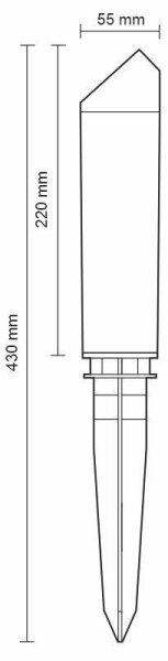 Lampă LED de exterior LED/3W/230V 2800K IP65