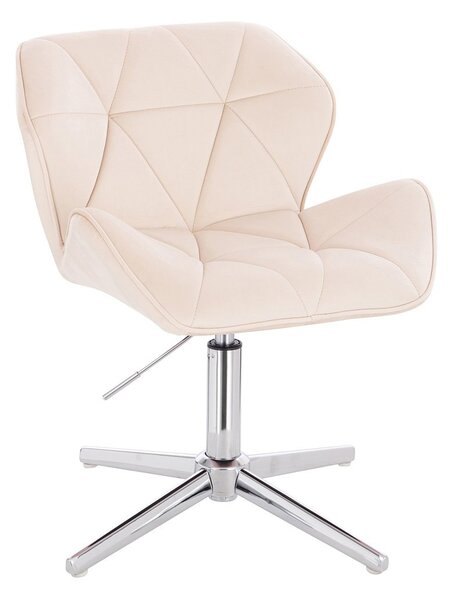 HR111CROSS Scaun Crem Catifea