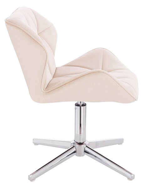 HR111CROSS Scaun Crem Catifea